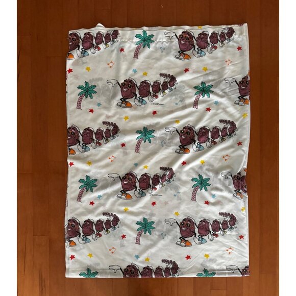 California Raisins Twin Flat Sheet Vintage 1988  Made In USA - Picture 1 of 8